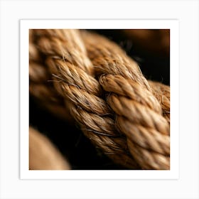 Close Up Of Rope Art Print