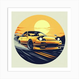 Nissan Gt-R Art Print