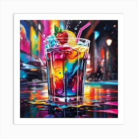 Colorful Drink 6 Art Print