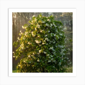 A Closeup Image Of A Lush Green Kirschbaum Tre(3) Art Print