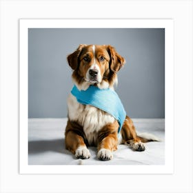 A Photo Of A Dog With A Bandage On Its Leg 2 Art Print