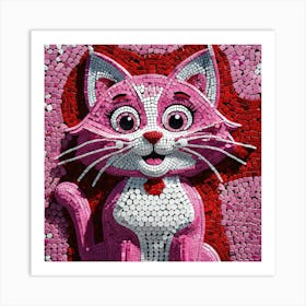 Leonardo Phoenix 10 A Vibrant Colorful Mosaic Artwork Depictin 2 Poster