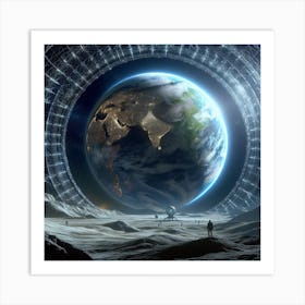 Earth In Space 33 Art Print