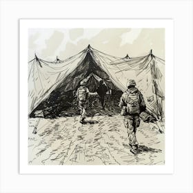 Iraqi Tent Art Print