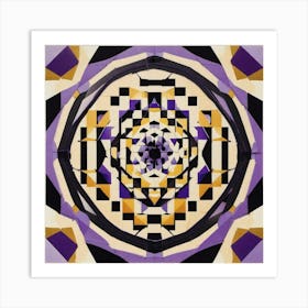 Purple around design Art Print