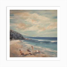 Beach Scene Art Print