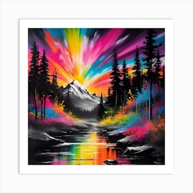 Rainbow Painting Art Print