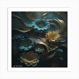 Flowers In The Dark Art Print