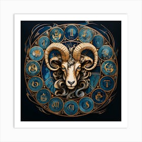 Wall Art Birth Signs Art Print