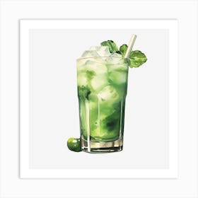 Green Mojito Art Print