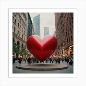 Heart Stock Videos & Royalty-Free Footage 3 Art Print