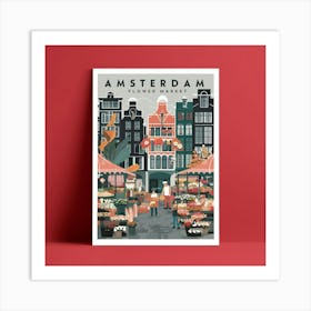 Amsterdam Flower Market 2 Art Print