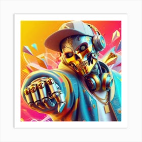 Image Of A Skeleton Art Print