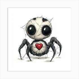 Spider With A Heart Art Print