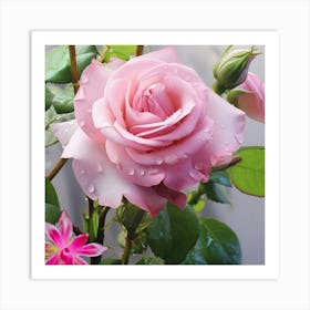 Pink Rose Art Print