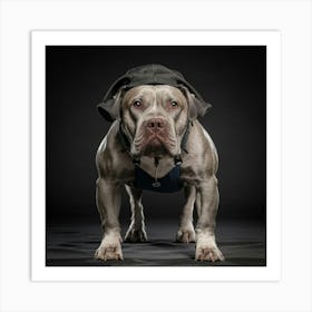 Dog Wearing A Hat Art Print