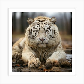 White Tiger 1 Art Print