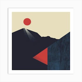 Minimal Geometry Illustration 17 Art Print