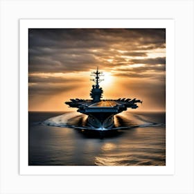 Aircraft Carrier Art Print