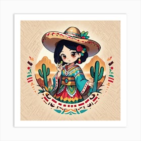 Mexican Girl 46 Art Print