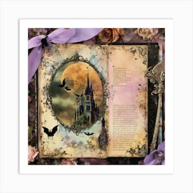 Shabbychicdreamymistpasteljunkjournalsgothi5 Art Print