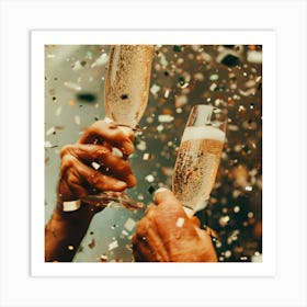 Champagne Toast Art Print