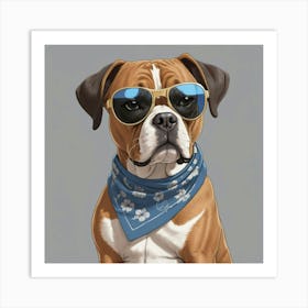 Boxer Dog Art Print