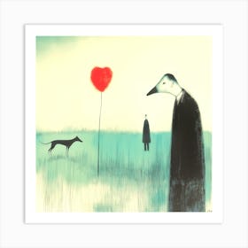 Dogs And Their People LIXI Art Print