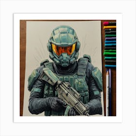 Halo Master Chief Art Print