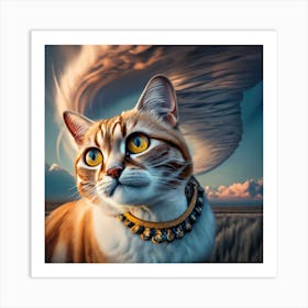 Angel Cat Art Print