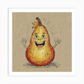 Happy Pear 2 Art Print