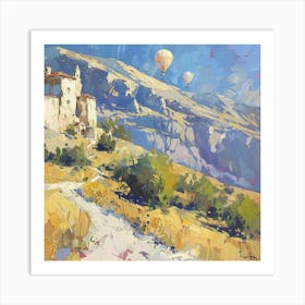 A Cappadocia In Turkey Oil Painting Illustration 1720349057 2 Art Print