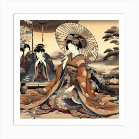 Geisha 18 Art Print