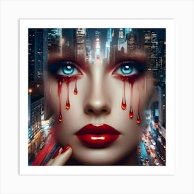 Bloody City Art Print