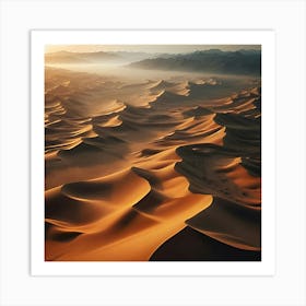 Sunrise In The Desert Poster