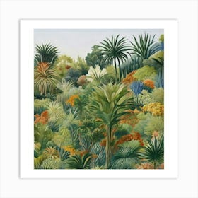 Tropical Garden 1 Art Print