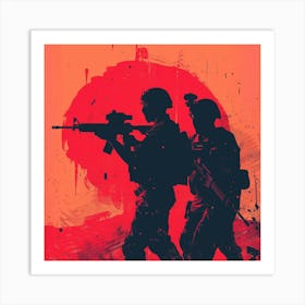 Of Soldiers Art Print