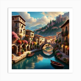 Florence Canal Art Print