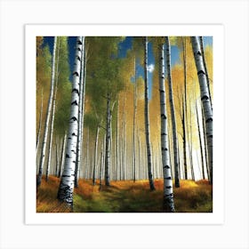 Birch Forest 33 Art Print