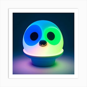 Panda Night Light Art Print