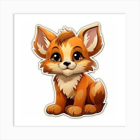 Cute Fox 136 Art Print