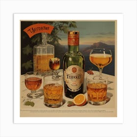 Default Vintage And Retro Alcohol Advertising Aesthetic 2 Art Print
