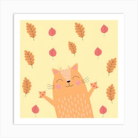 Cut Cat Art Art Print