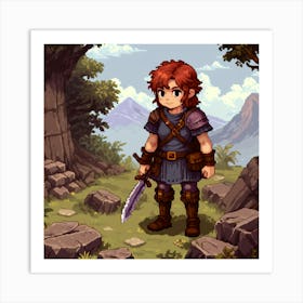 Pixel RPG Game 2 Art Print