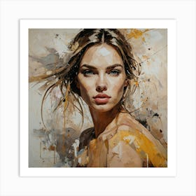 Default Abstract Painting Of A Woman 1 Art Print