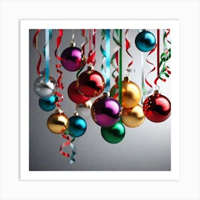 Christmas Ornaments 130 Art Print