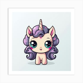 Cute Unicorn 815 Art Print