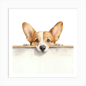 Corgi Dog 2 Art Print