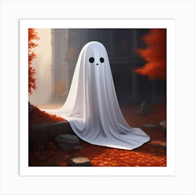 Ghost In The Forest 1 Art Print