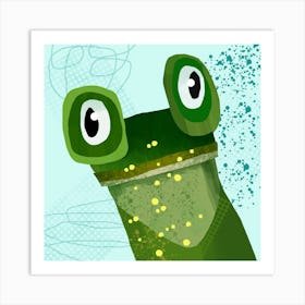 Cute Frog Art Print